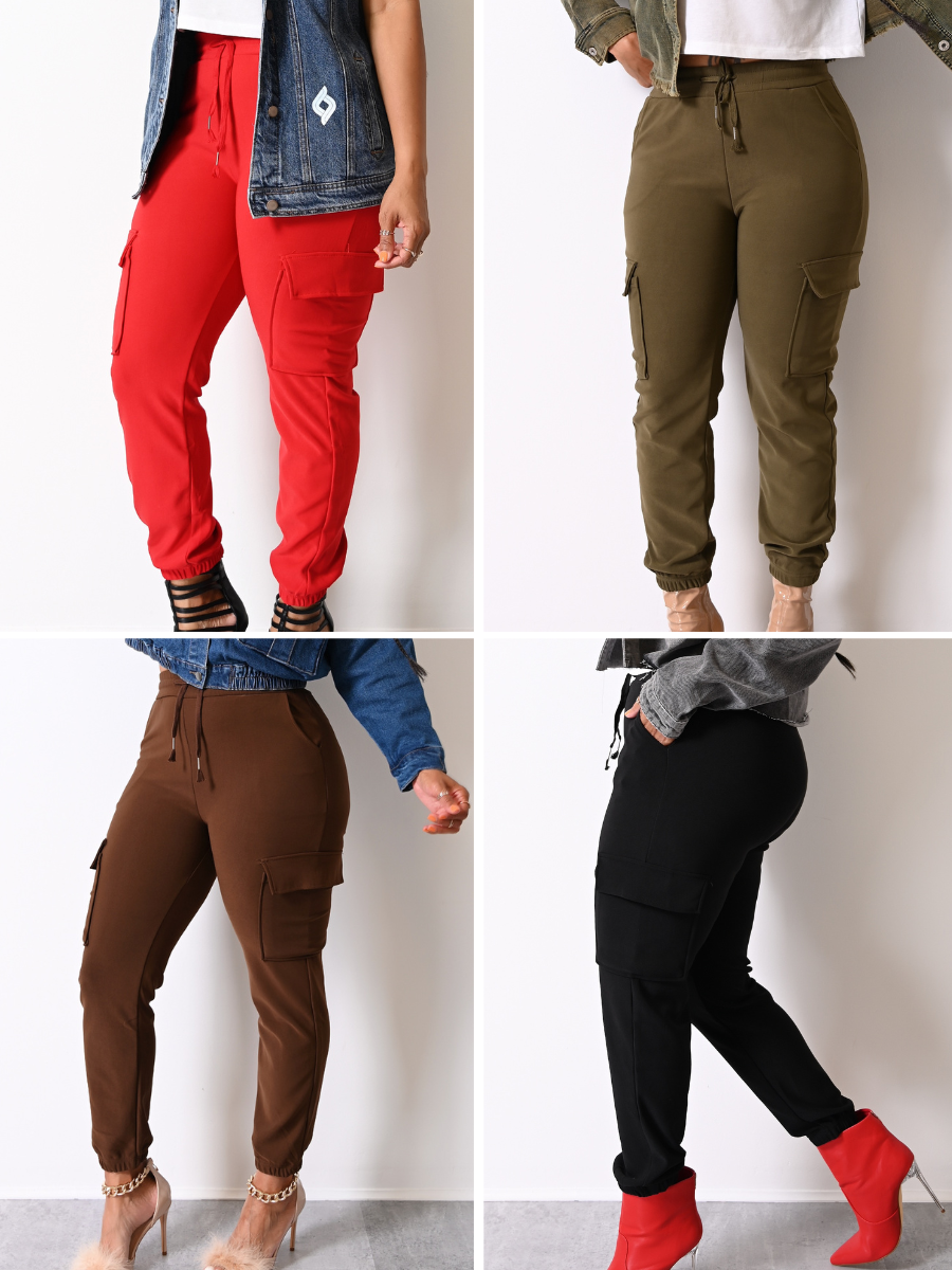 Scuba Cargo Side Pocket Pants | 4 Colors