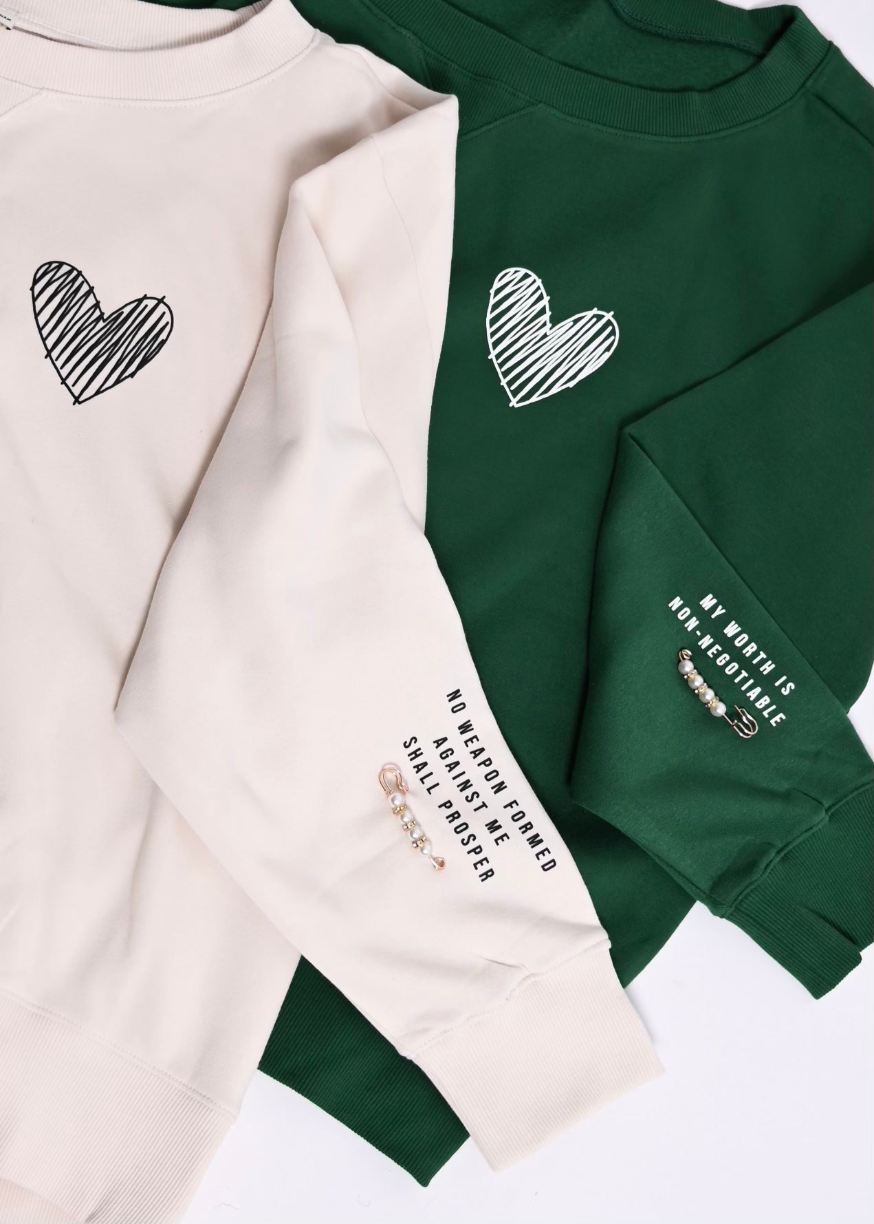 Exclusive Gentle Heart Jeweled Sweater Top | 2 Colors