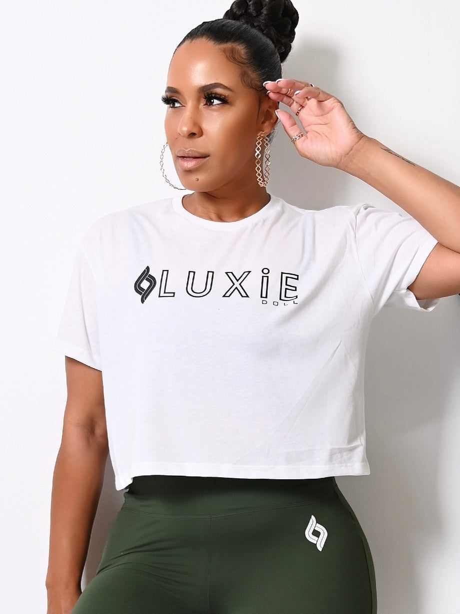 Signature LUXIE DOLL Crop Graphic Tee