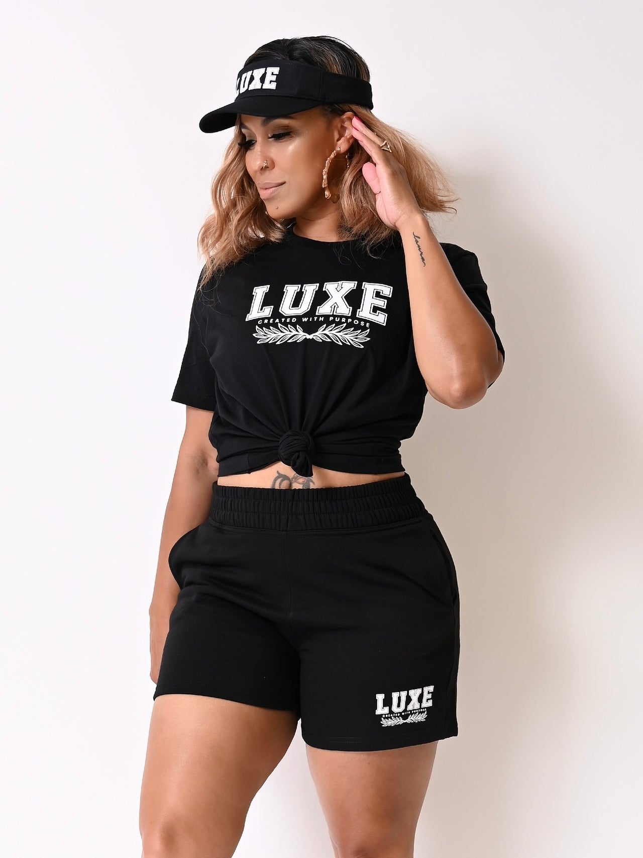 EXCLUSIVE LUXE Signature Graphic Unisex T Shirt | Black