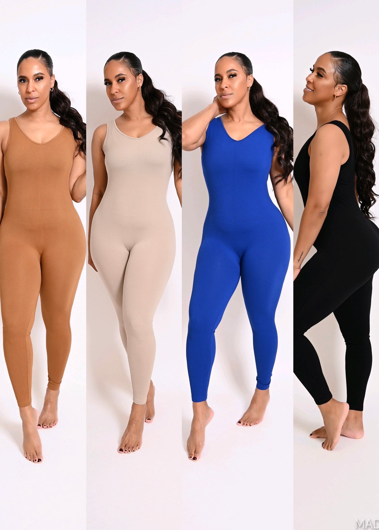 Second Skin Seamless Ribbed Jumpsuit | 4 Colors