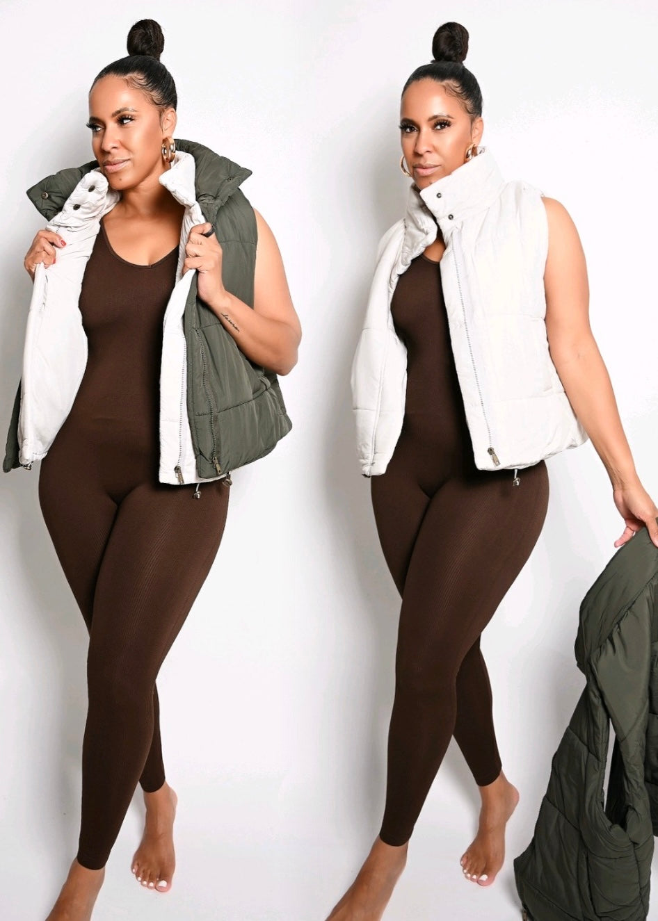 Layer Up High Neck Puffer Zip Vest | 3 Colors