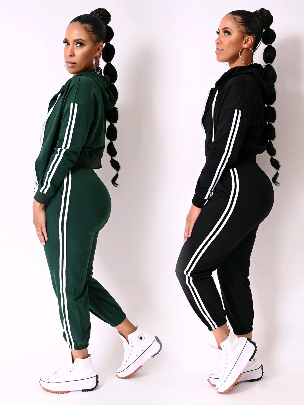 Casual Day Hoodie Jacket Jogger Pant Set | 2 Colors